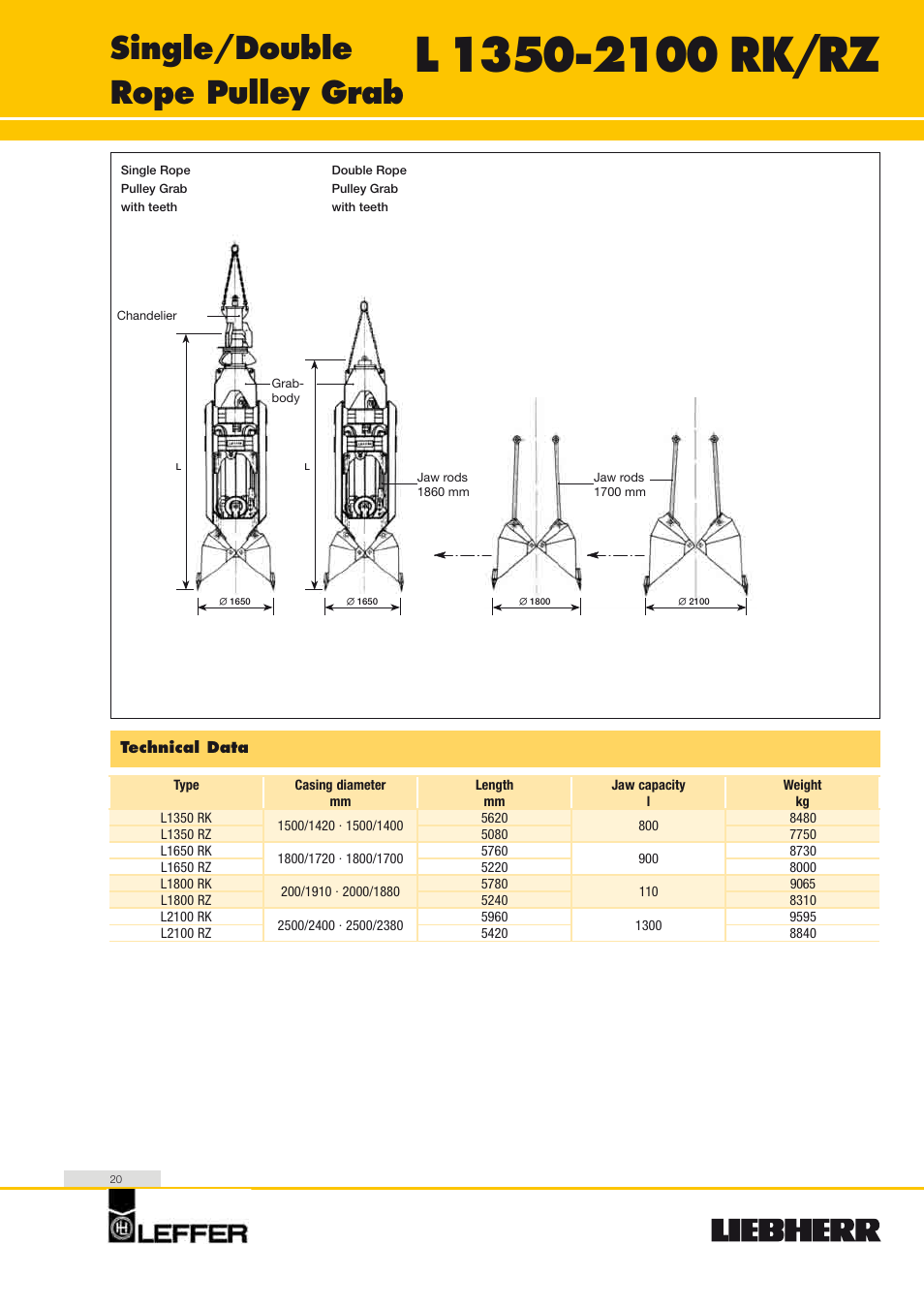 Single/double rope pulley grab | Liebherr HS 835 HD Litronic User Manual | Page 20 / 32