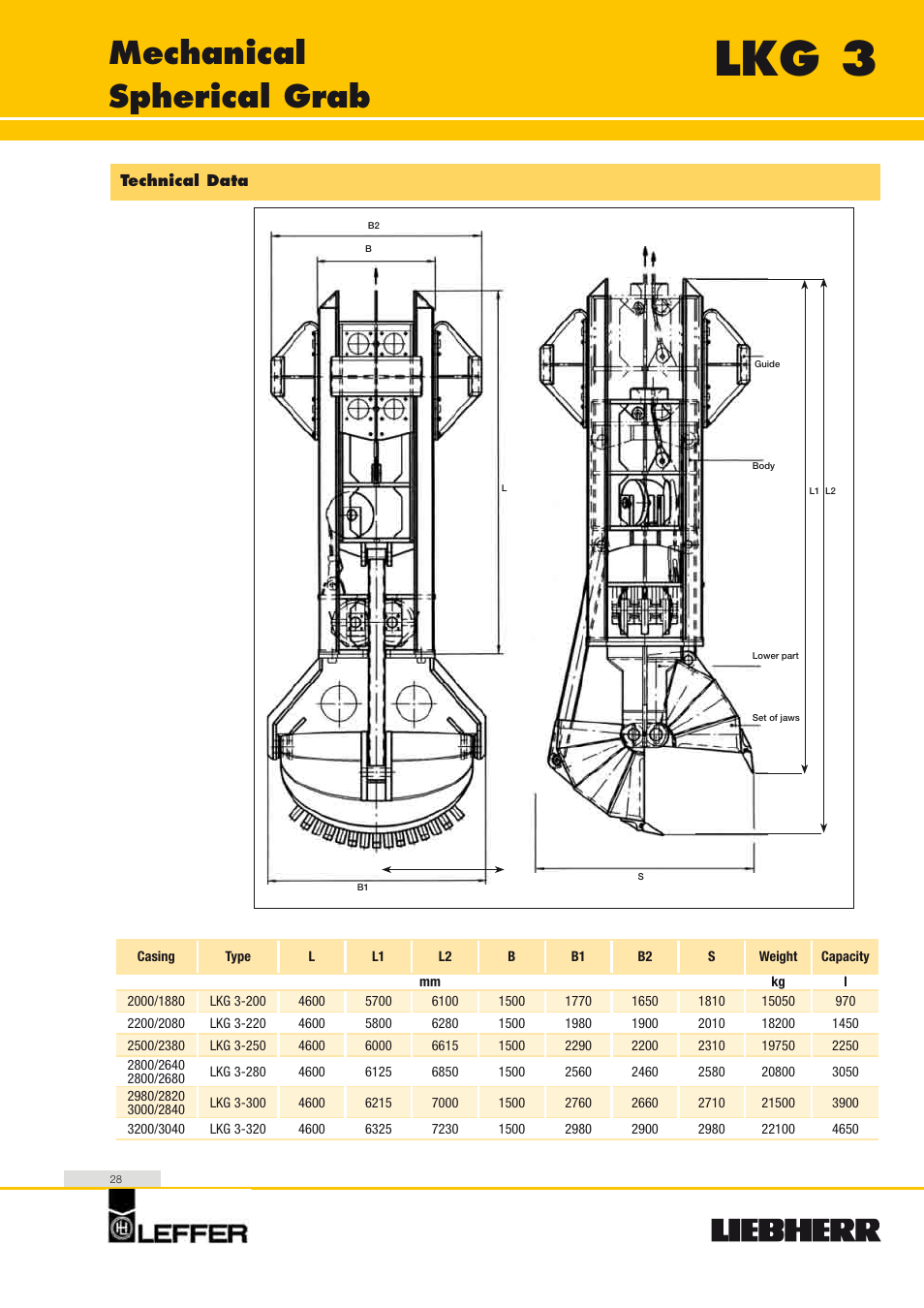 Lkg 3, Mechanical spherical grab | Liebherr HS 835 HD Litronic User Manual | Page 28 / 32