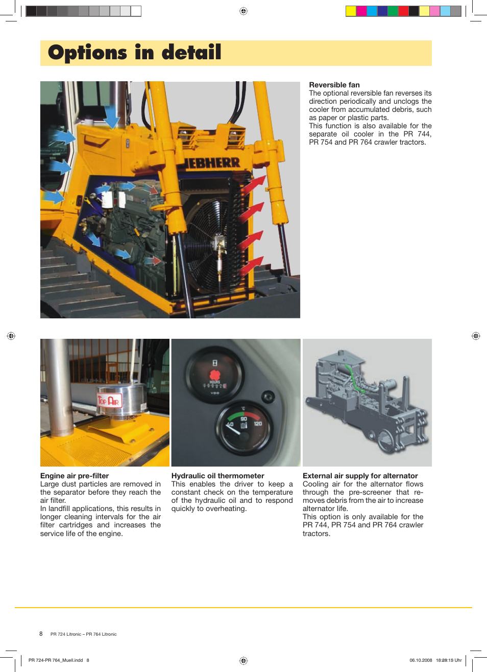 Options in detail | Liebherr PR 764 Litronic User Manual | Page 8 / 12