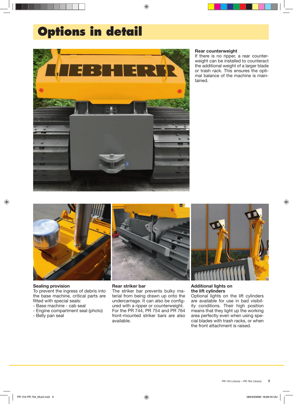 Options in detail | Liebherr PR 764 Litronic User Manual | Page 9 / 12