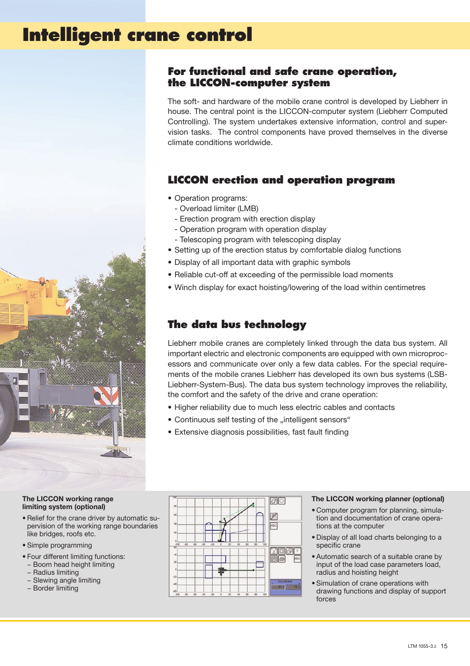 Intelligent crane control, Liccon erection and operation program, The data bus technology | Liebherr LTM 1055-3.2 User Manual | Page 15 / 16