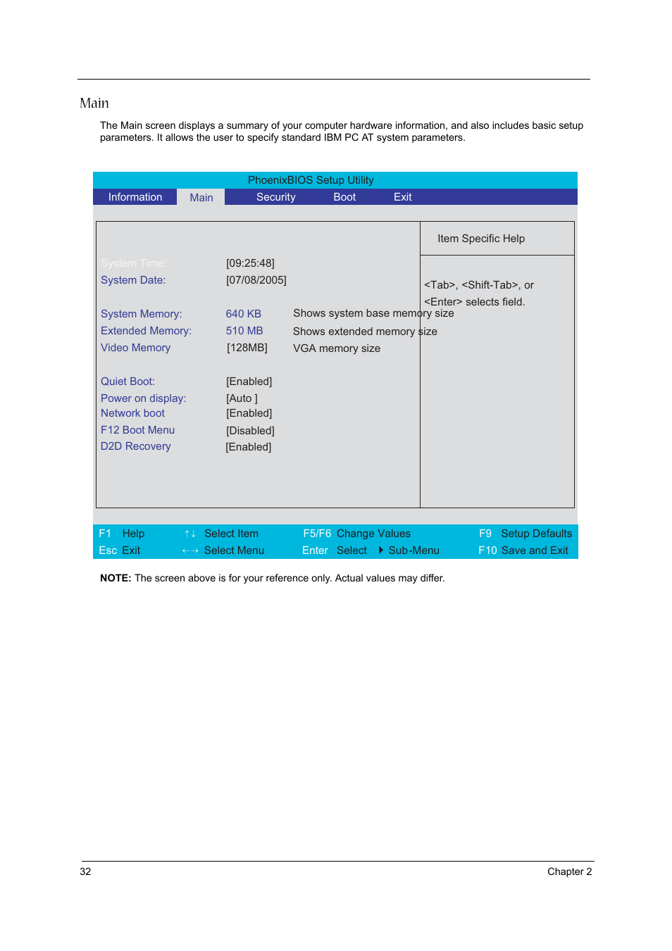 Main | Acer 3610 User Manual | Page 38 / 93