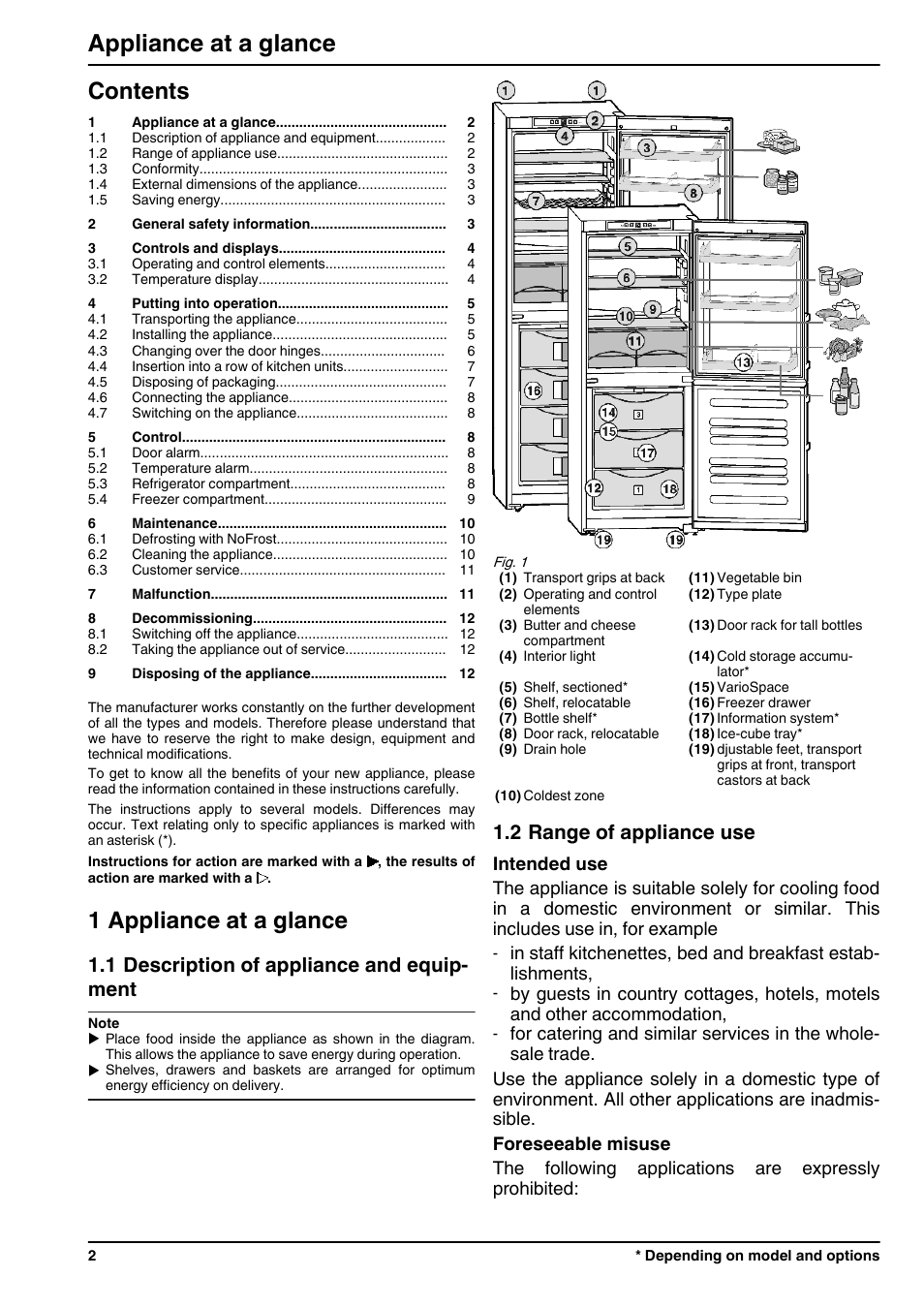 Liebherr CUN 3923 Comfort NoFrost User Manual | Page 2 / 14
