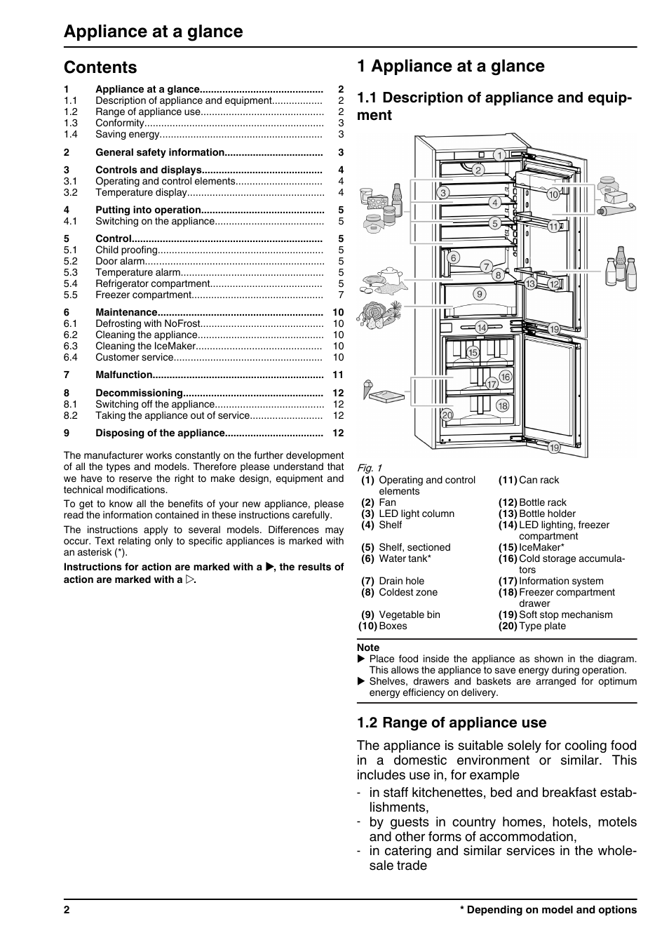 Liebherr ICN 3366 Premium NoFrost User Manual | Page 2 / 12