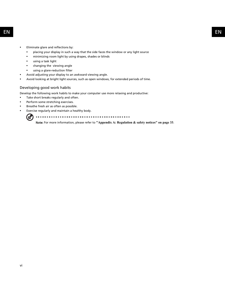 Acer C500 User Manual | Page 8 / 54
