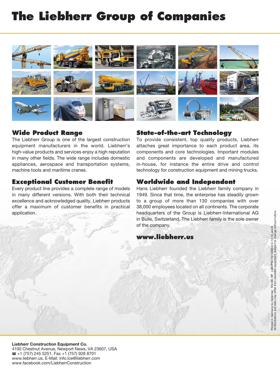 The liebherr group of companies | Liebherr L 566 User Manual | Page 28 / 28