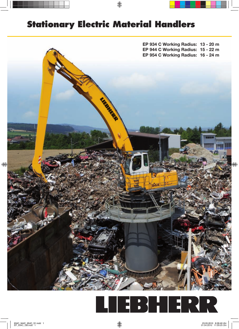 Liebherr EP 944 C Stationary Material Handler User Manual | 32 pages