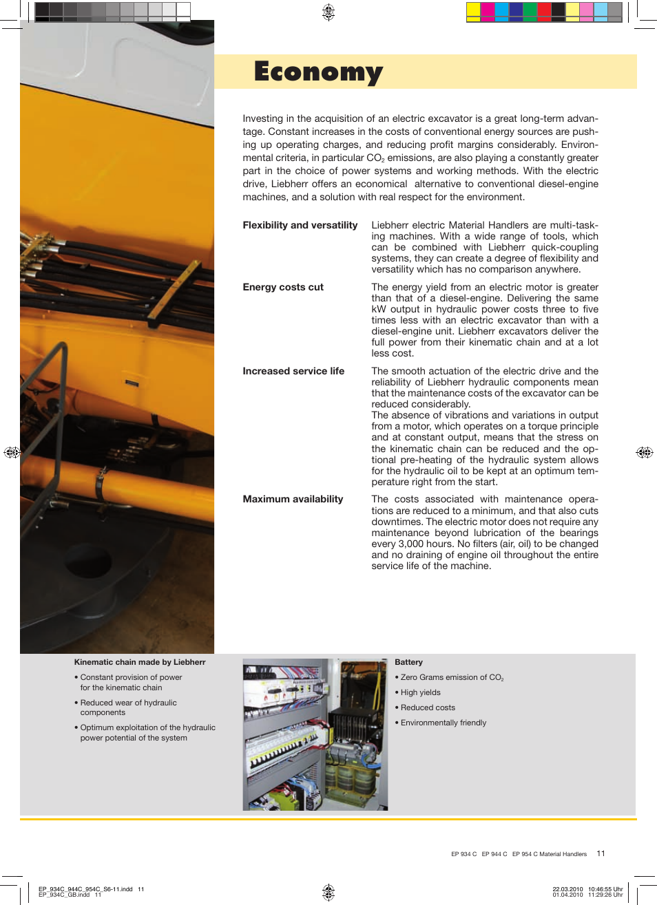 Economy | Liebherr EP 944 C Stationary Material Handler User Manual | Page 11 / 32