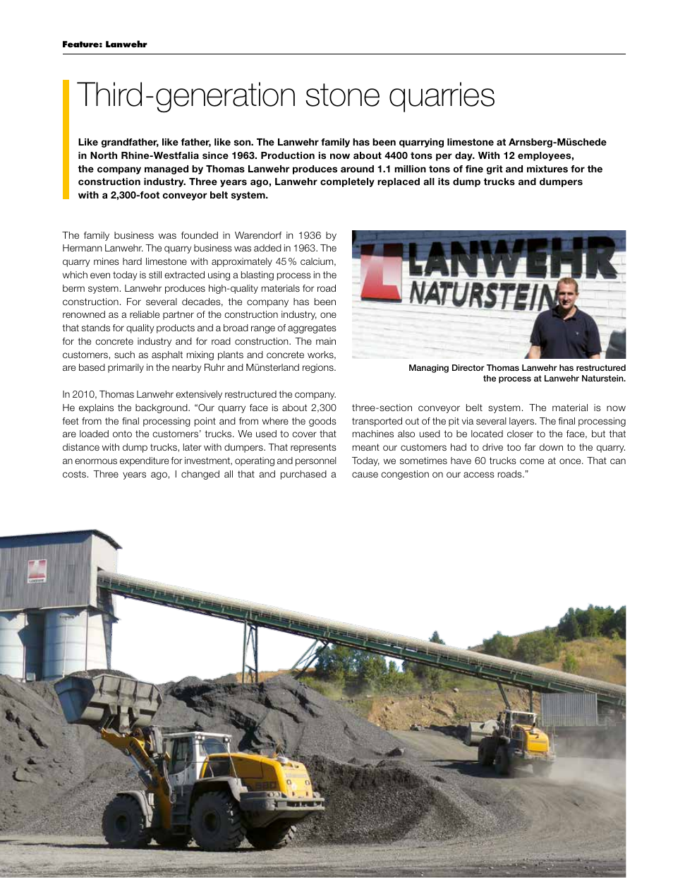 Third-generation stone quarries | Liebherr L 556 User Manual | Page 42 / 48