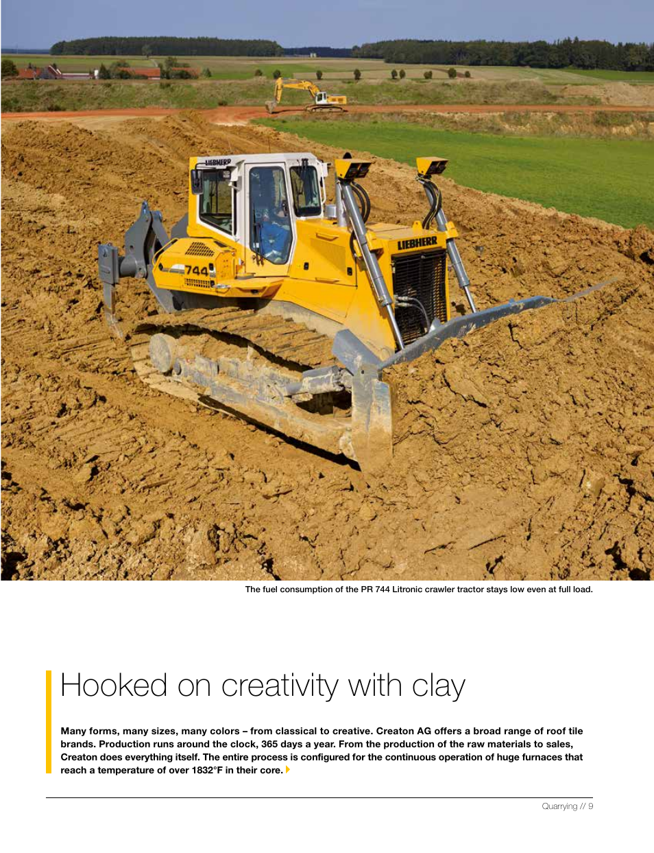 Hooked on creativity with clay | Liebherr L 556 User Manual | Page 9 / 48