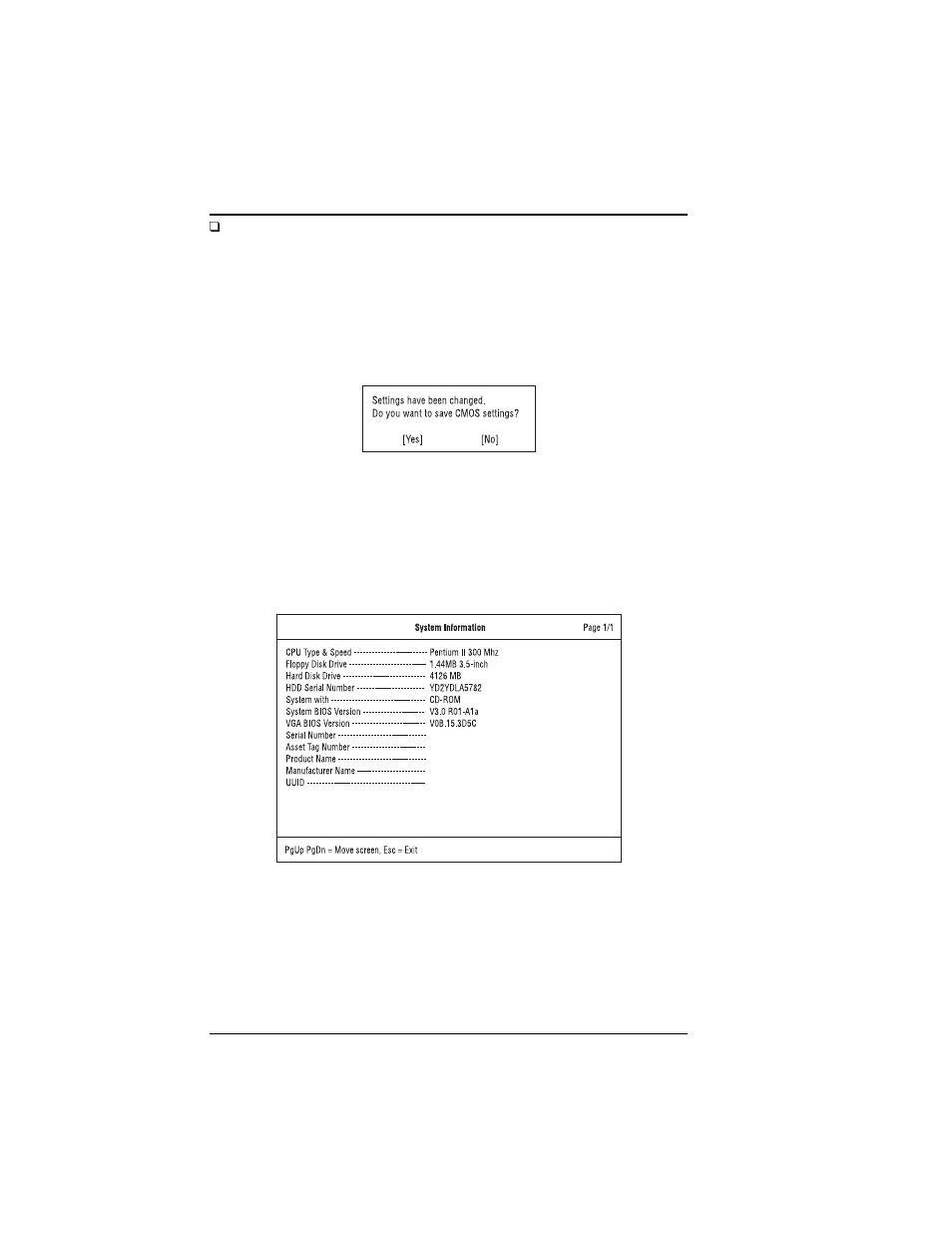 System information | Acer 330 User Manual | Page 44 / 124