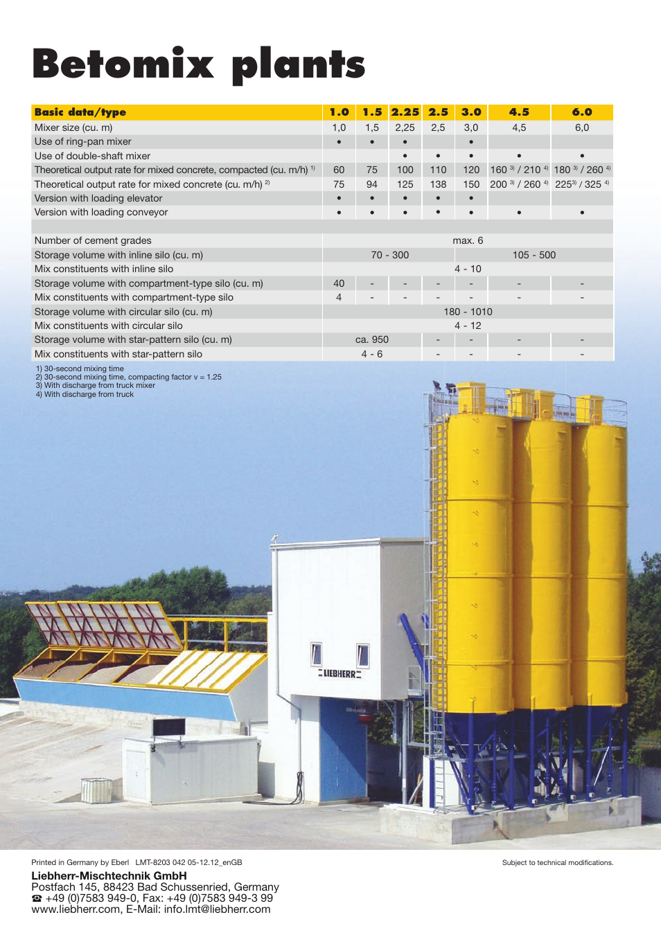 Betomix plants | Liebherr Betomix User Manual | Page 16 / 16