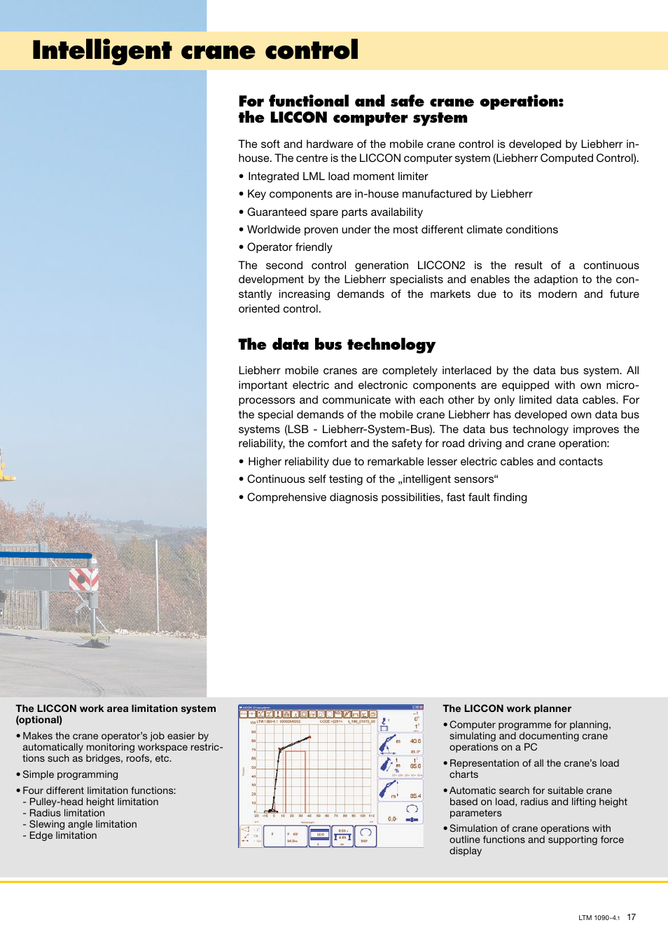 Intelligent crane control, The data bus technology | Liebherr LTM 1090-4.1 User Manual | Page 17 / 18