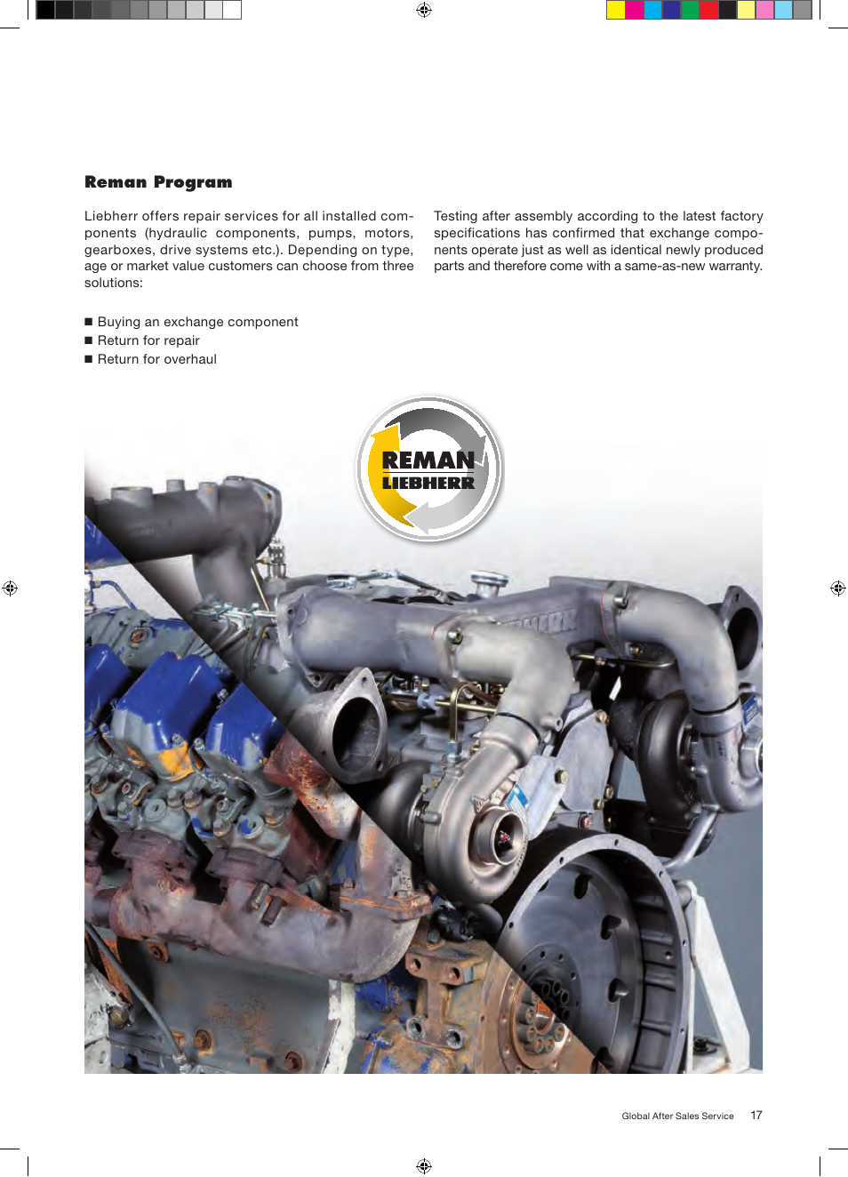 Reman program | Liebherr LHM 600 User Manual | Page 17 / 24