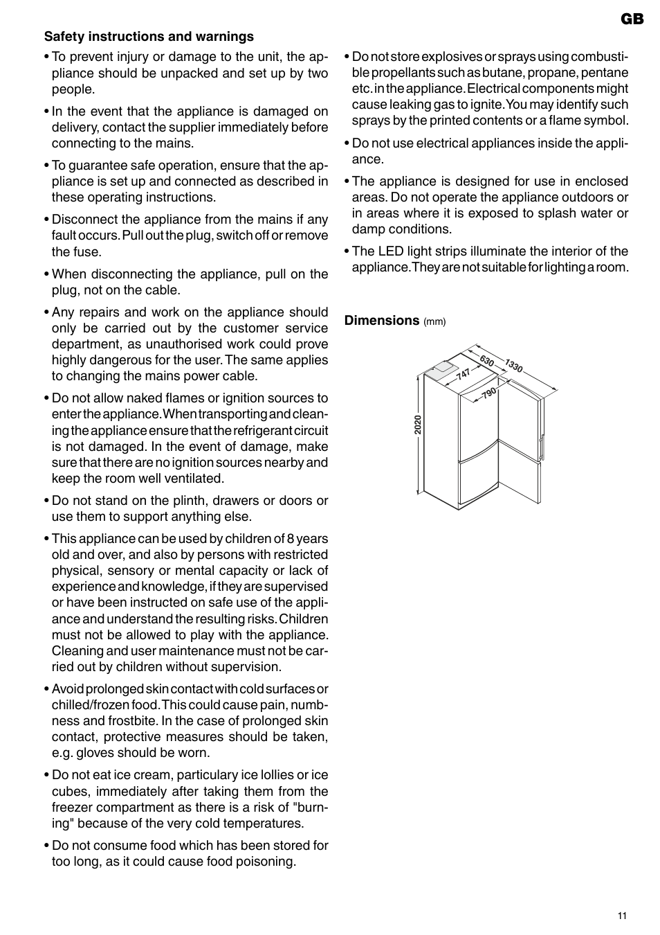 Liebherr CBNesf 5133 Comfort BioFresh NoFrost User Manual | Page 3 / 9