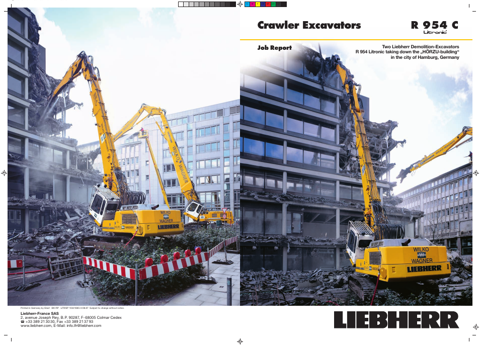 Liebherr R 954 C Litronic Demolition User Manual | 2 pages