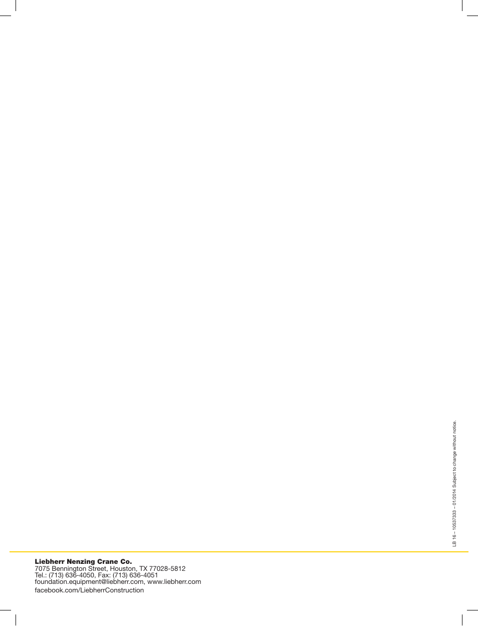 Liebherr LB 16 User Manual | Page 16 / 16