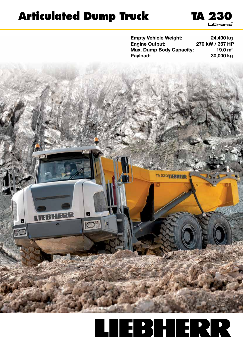 Liebherr TA 230 Litronic User Manual | 16 pages