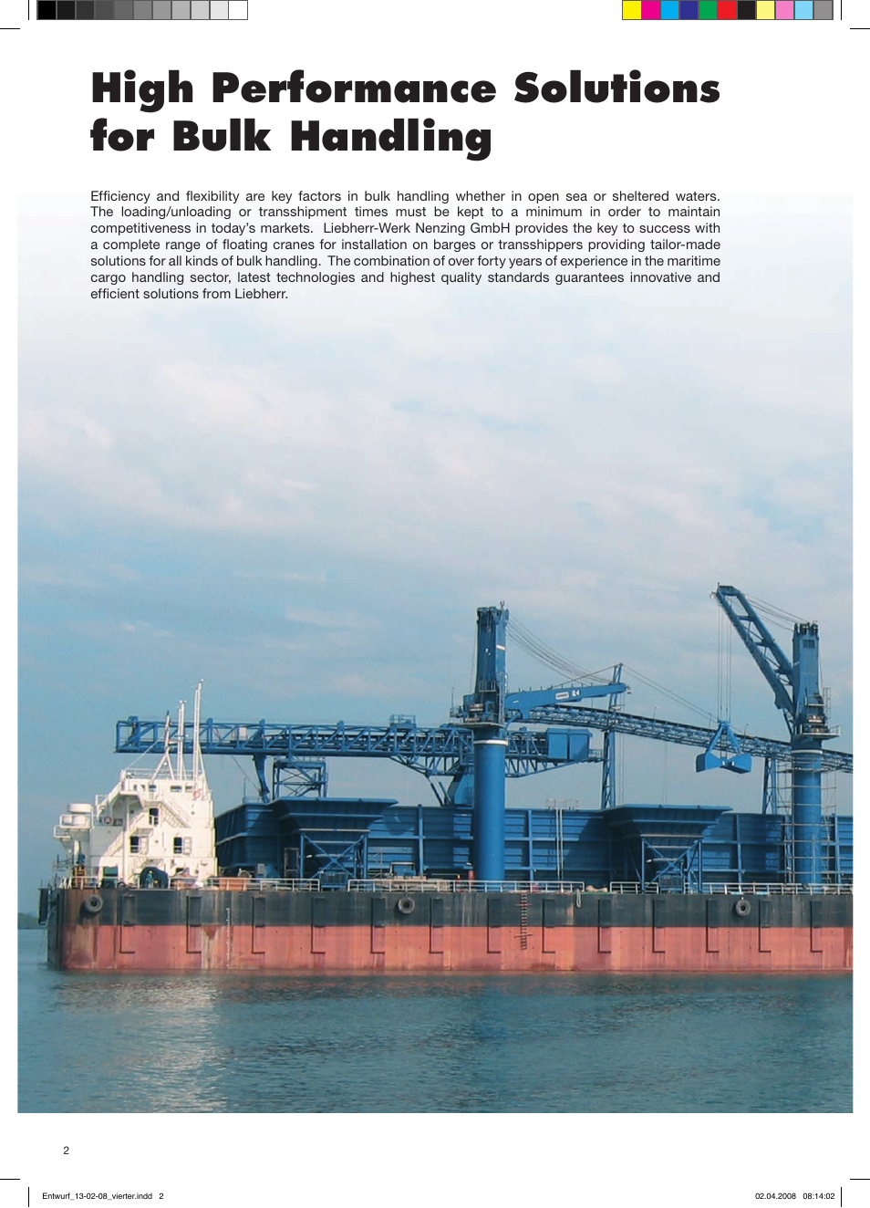 High performance solutions for bulk handling | Liebherr Type MPG User Manual | Page 2 / 16