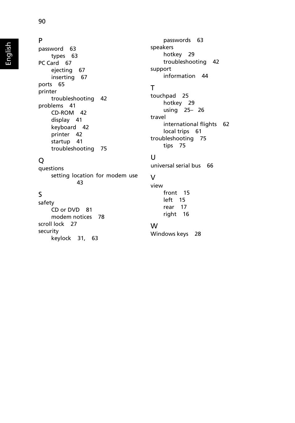 Acer 5050 User Manual | Page 108 / 108