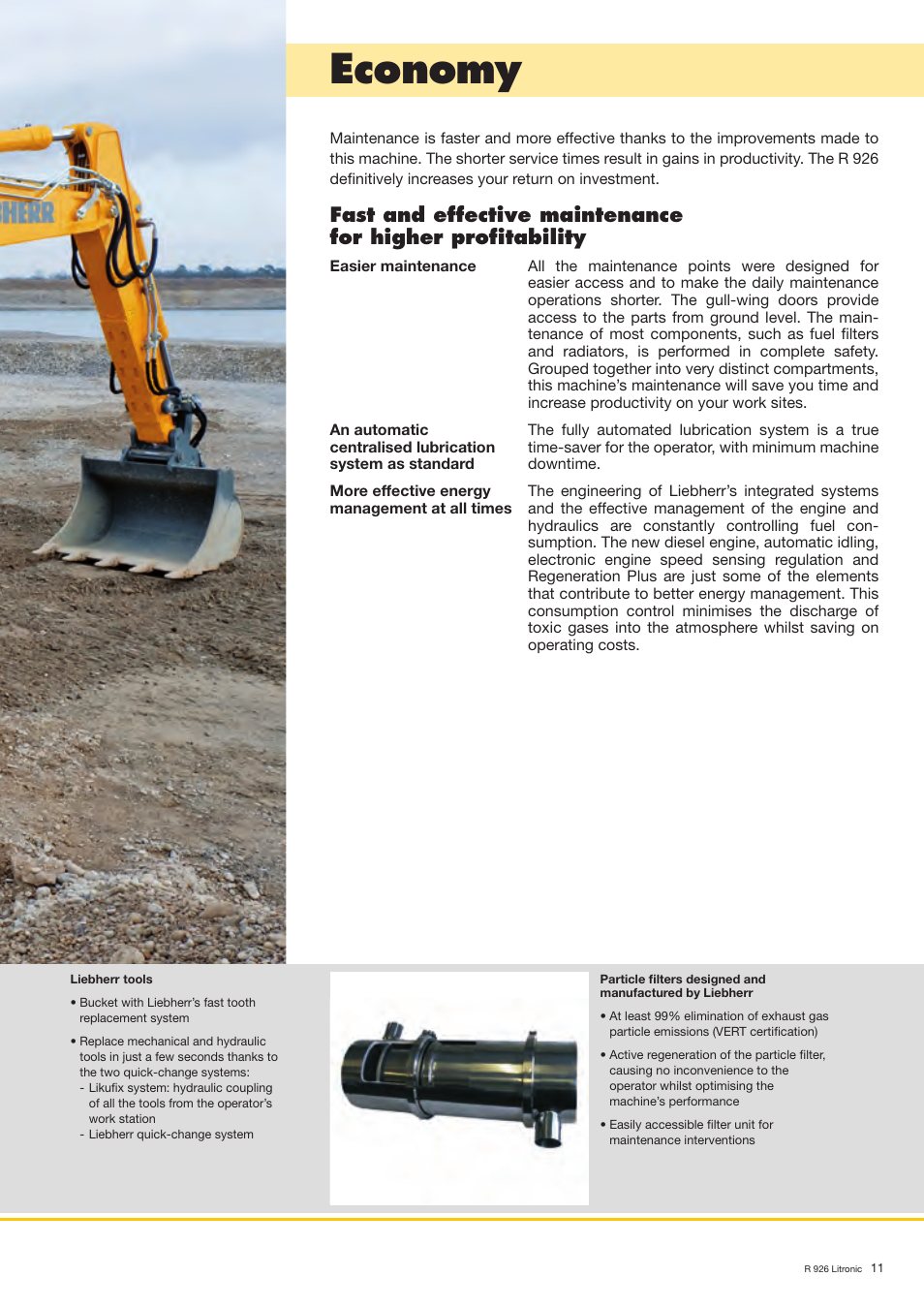 Economy | Liebherr R 926 User Manual | Page 11 / 28