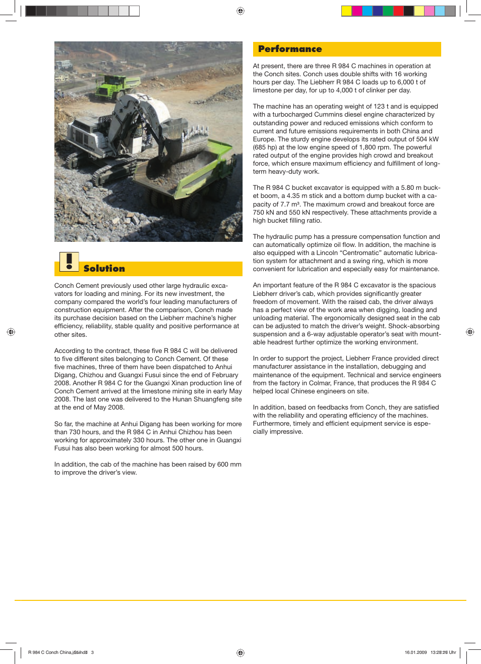 Solution performance | Liebherr R 984 C User Manual | Page 3 / 4