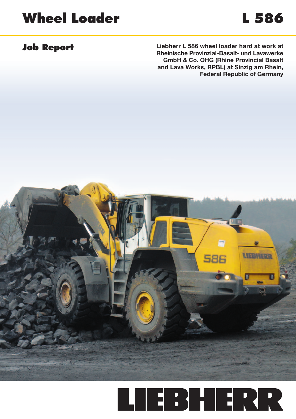 Liebherr L 586 User Manual | 4 pages