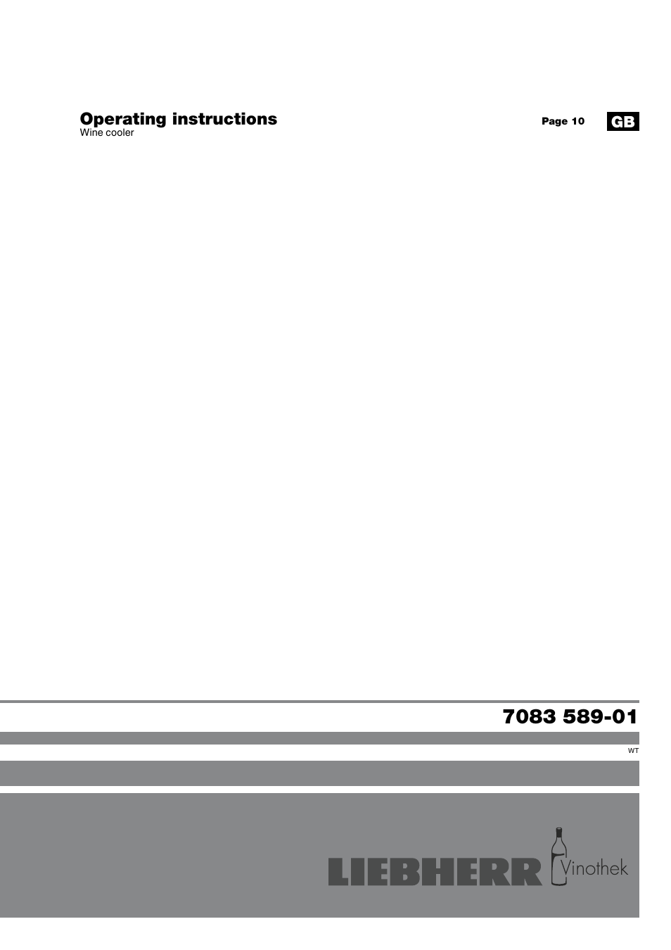 Liebherr WTb 4212 Vinothek User Manual | 9 pages