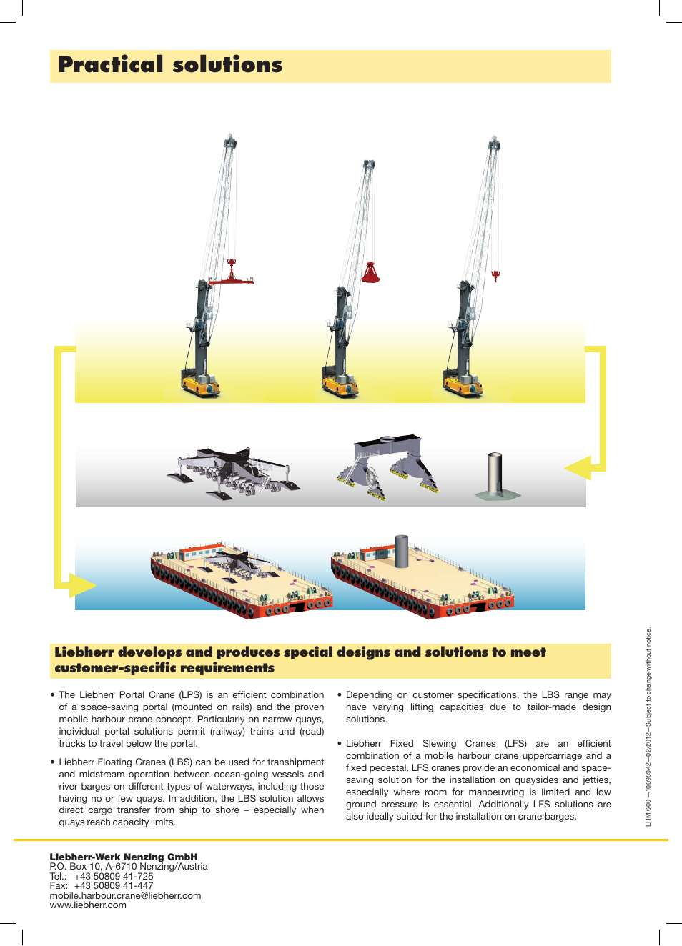 Practical solutions | Liebherr LHM 600 User Manual | Page 12 / 12
