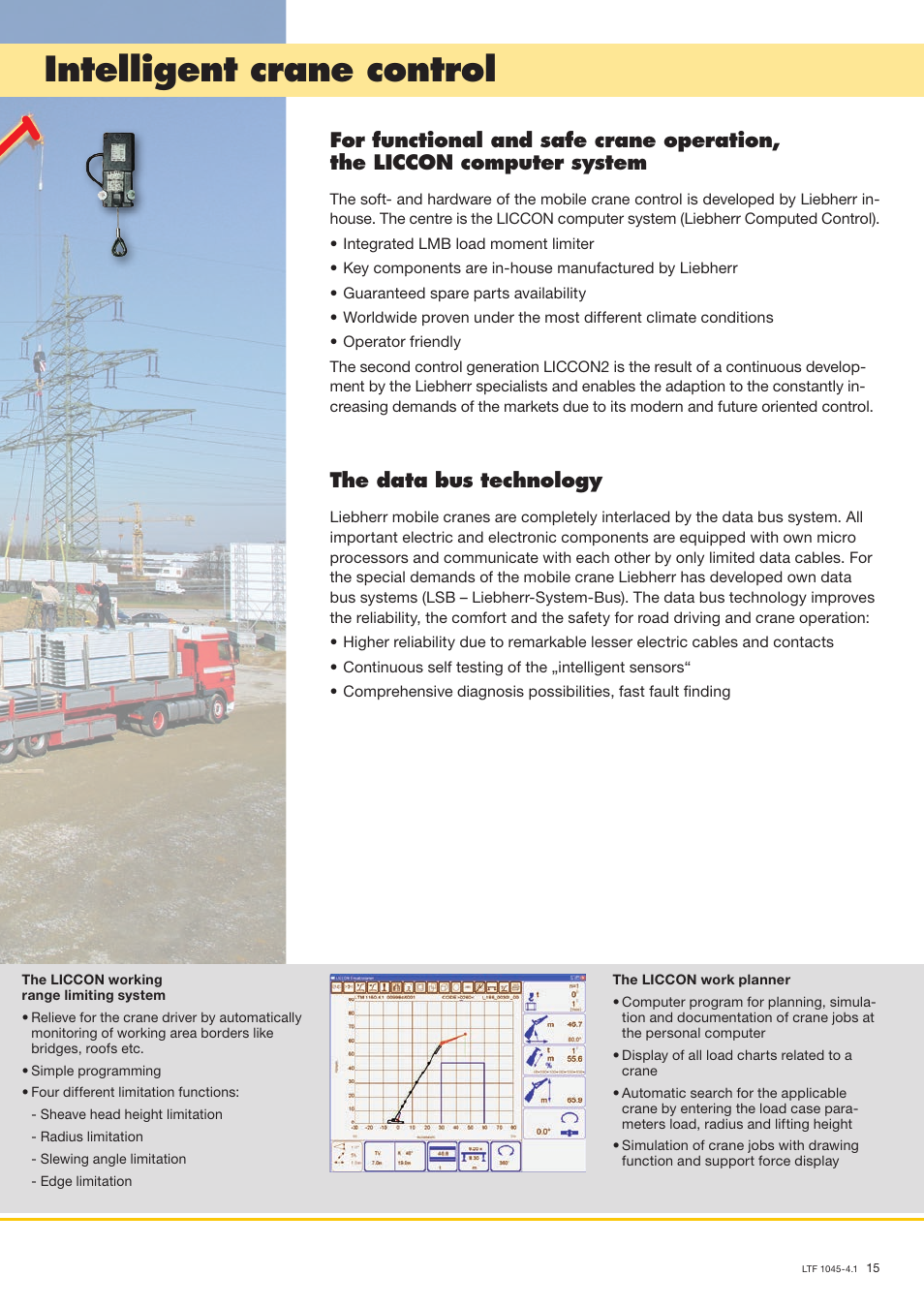 Intelligent crane control, The data bus technology | Liebherr LTF 1045-4.1 User Manual | Page 15 / 16