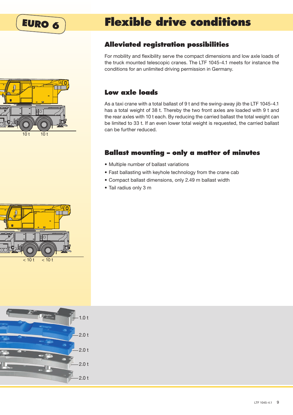 Flexible drive conditions, Euro 6 | Liebherr LTF 1045-4.1 User Manual | Page 9 / 16