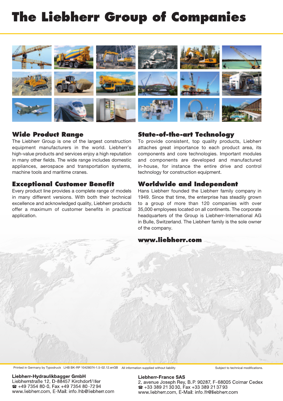 Demolition and sorting grapple, The liebherr group of companies | Liebherr LH 120 M High Rise Litronic User Manual | Page 26 / 26