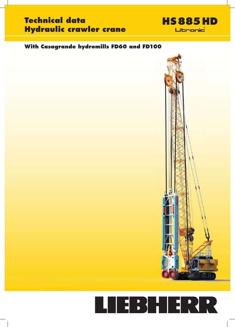 Liebherr HS 885 HD Litronic User Manual | 8 pages