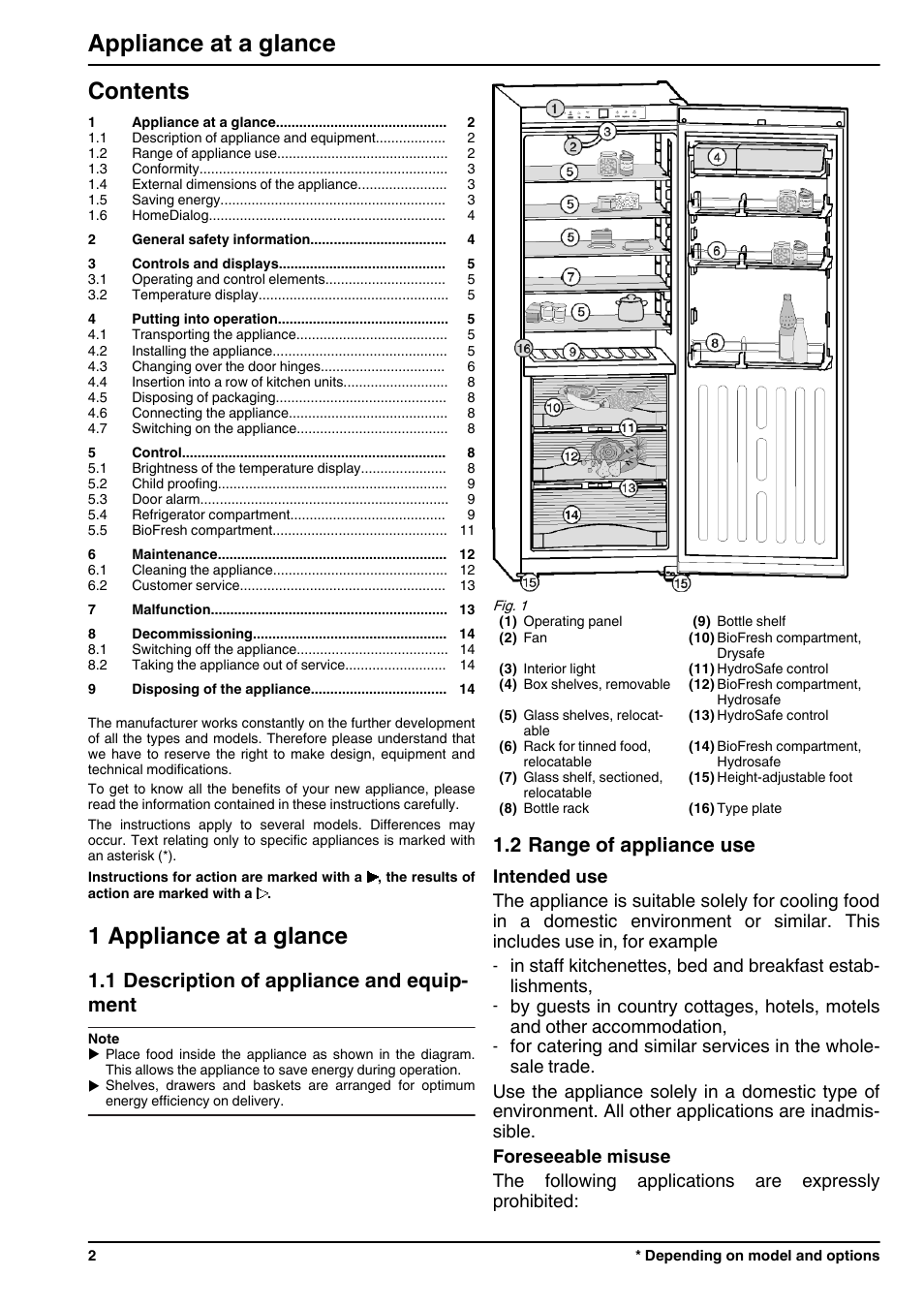 Liebherr KBes 4260 Premium BioFresh User Manual | Page 2 / 16