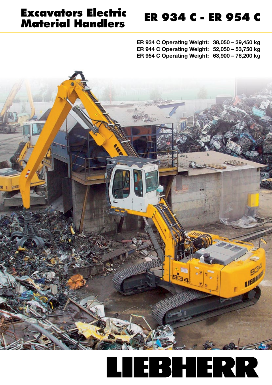 Liebherr ER 954 C Material Handler User Manual | 36 pages