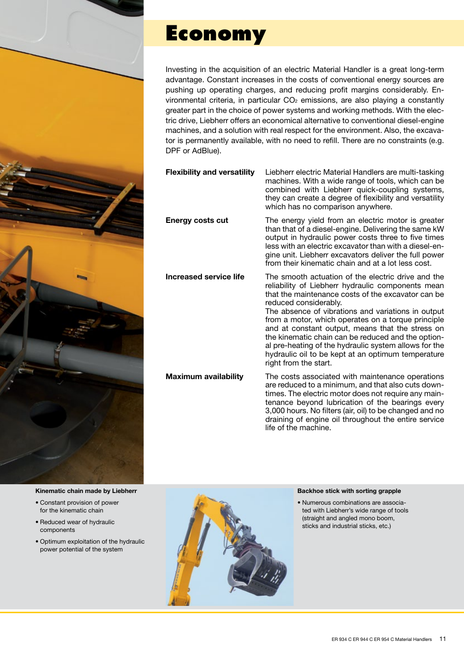 Economy | Liebherr ER 954 C Material Handler User Manual | Page 11 / 36