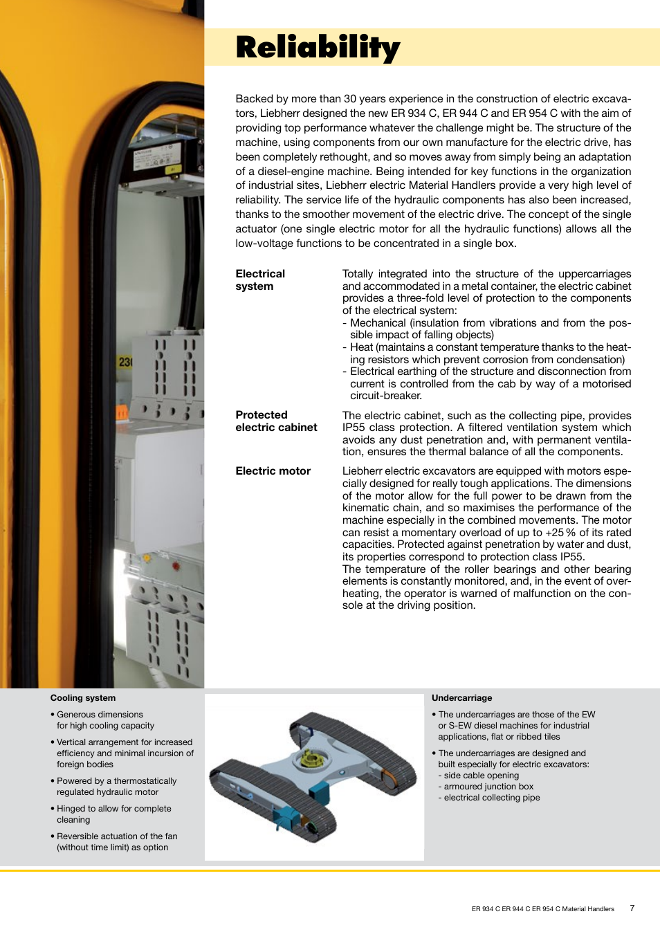 Reliability | Liebherr ER 954 C Material Handler User Manual | Page 7 / 36