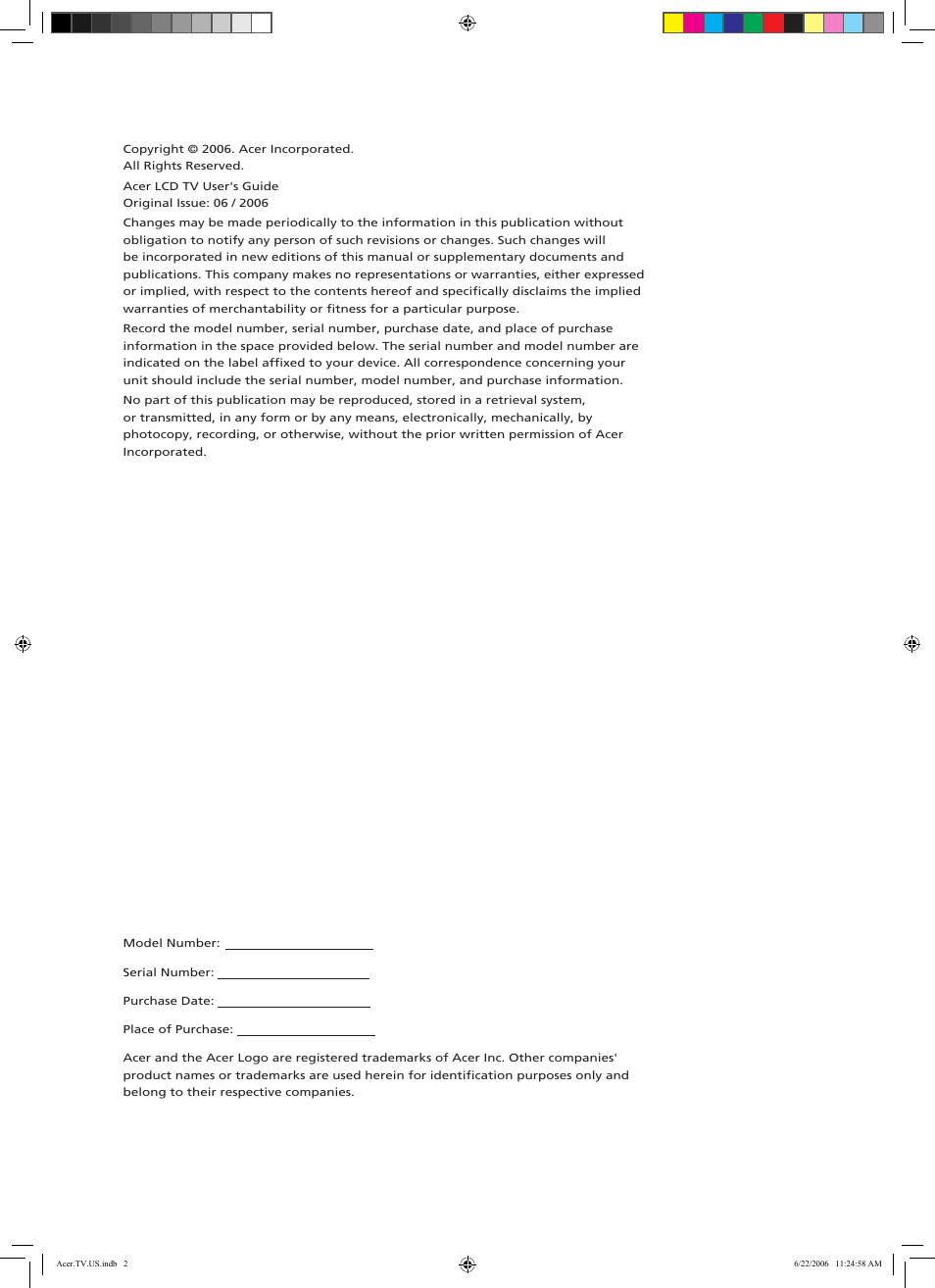 Acer AT3720A User Manual | Page 2 / 24