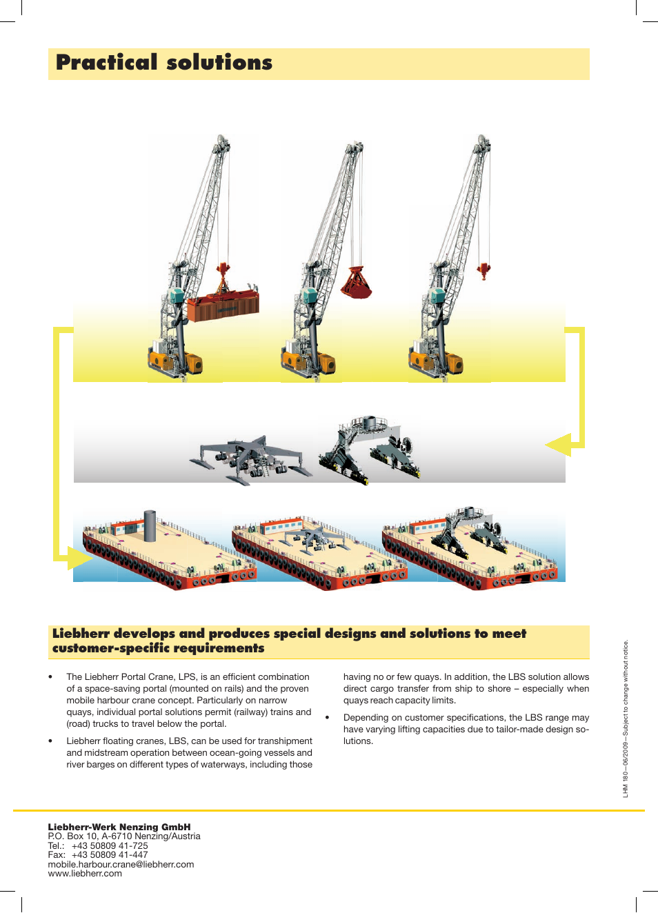 Practical solutions | Liebherr LHM 180 User Manual | Page 8 / 8