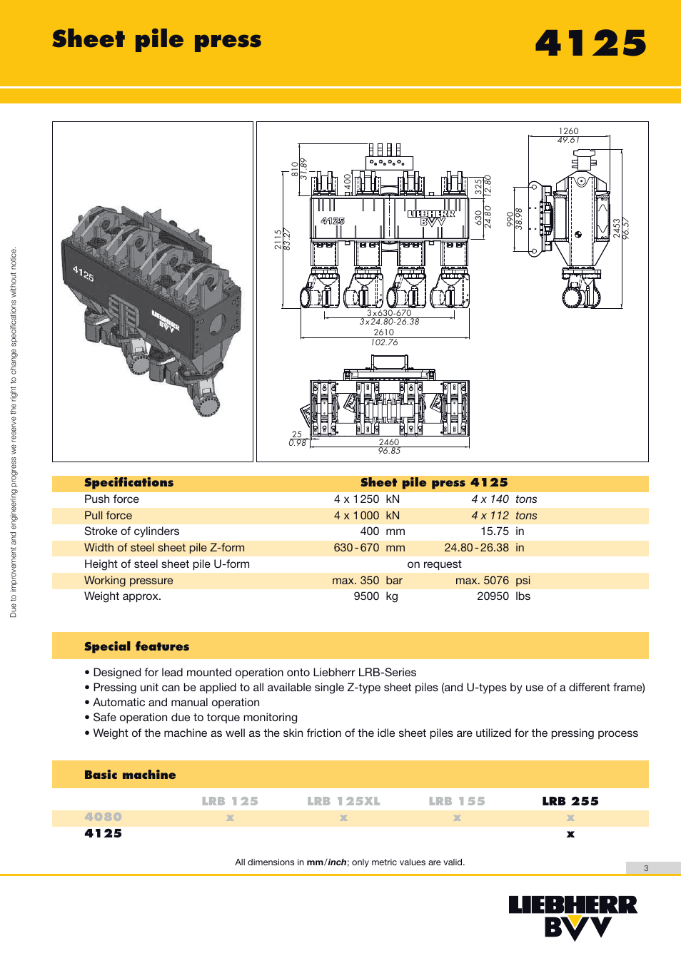 Sheet pile press | Liebherr LRB 125 XL User Manual | Page 3 / 4