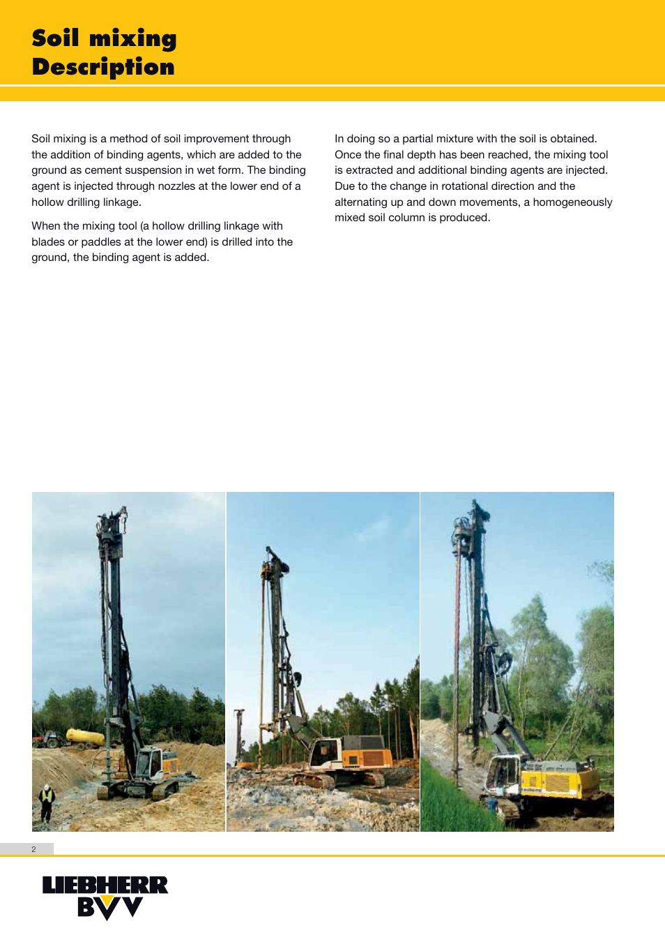Soil mixing description | Liebherr LRB 155 User Manual | Page 2 / 12