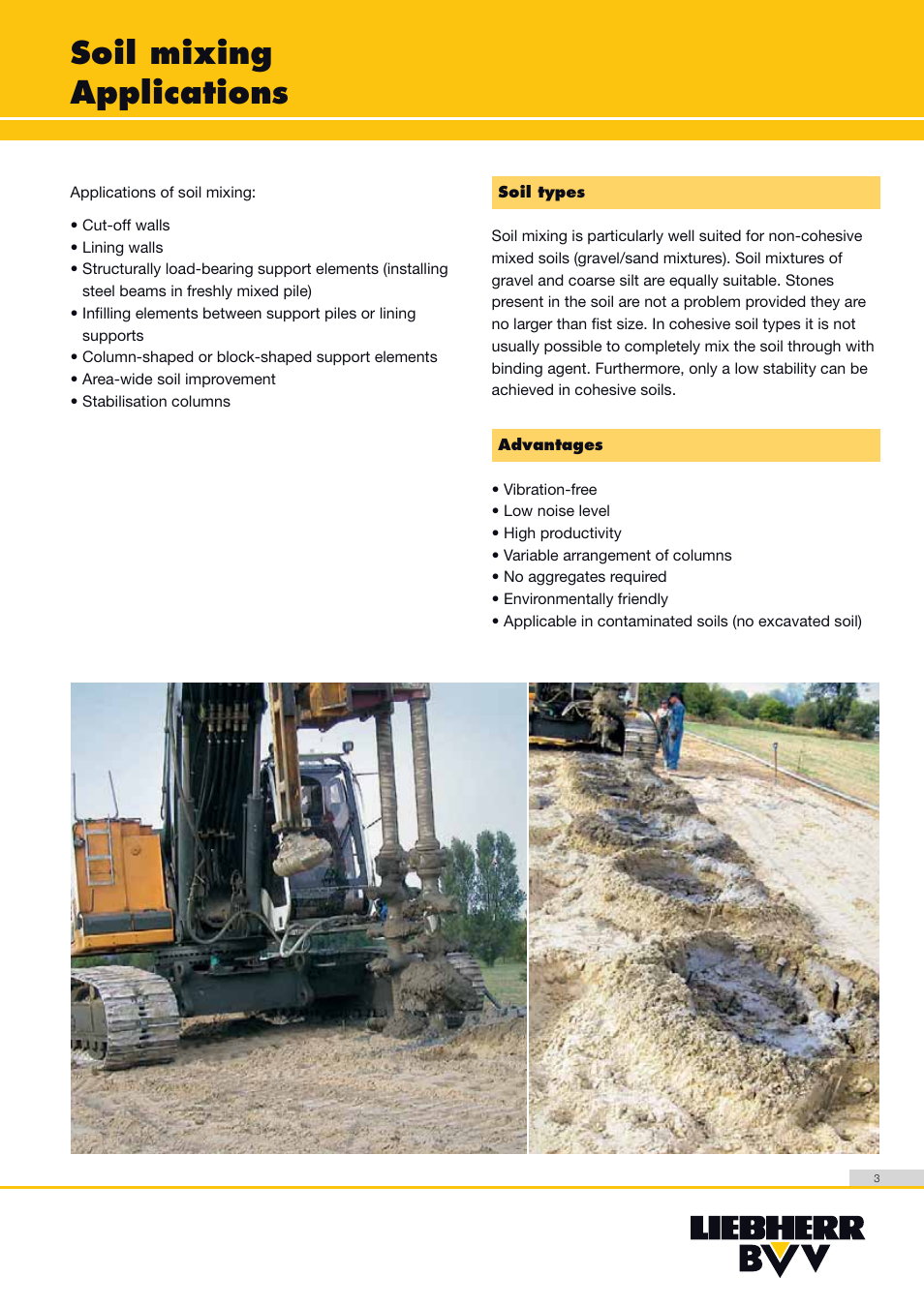 Soil mixing applications | Liebherr LRB 155 User Manual | Page 3 / 12