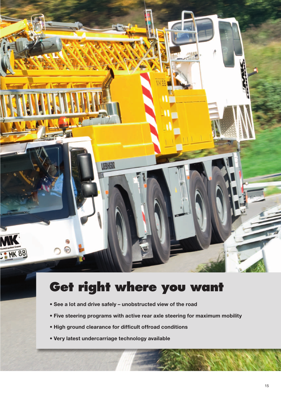 Get right where you want | Liebherr MK 88 User Manual | Page 15 / 36