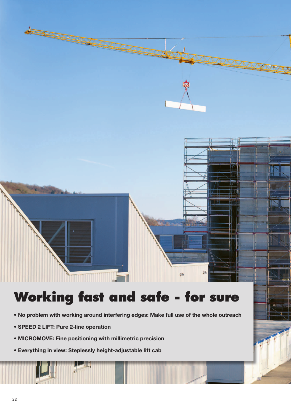 Working fast and safe - for sure | Liebherr MK 88 User Manual | Page 22 / 36