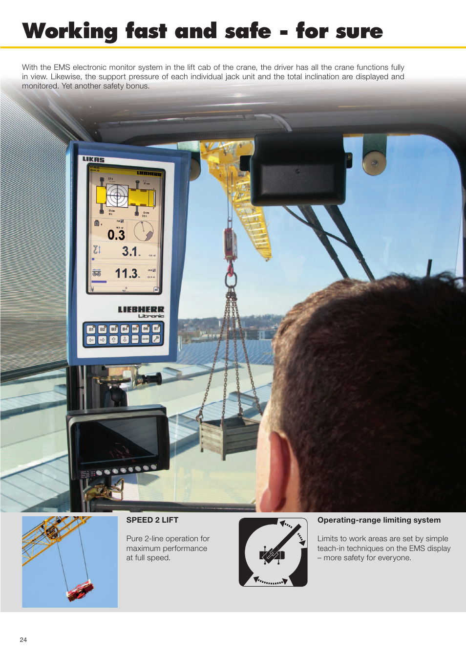 Working fast and safe - for sure | Liebherr MK 88 User Manual | Page 24 / 36