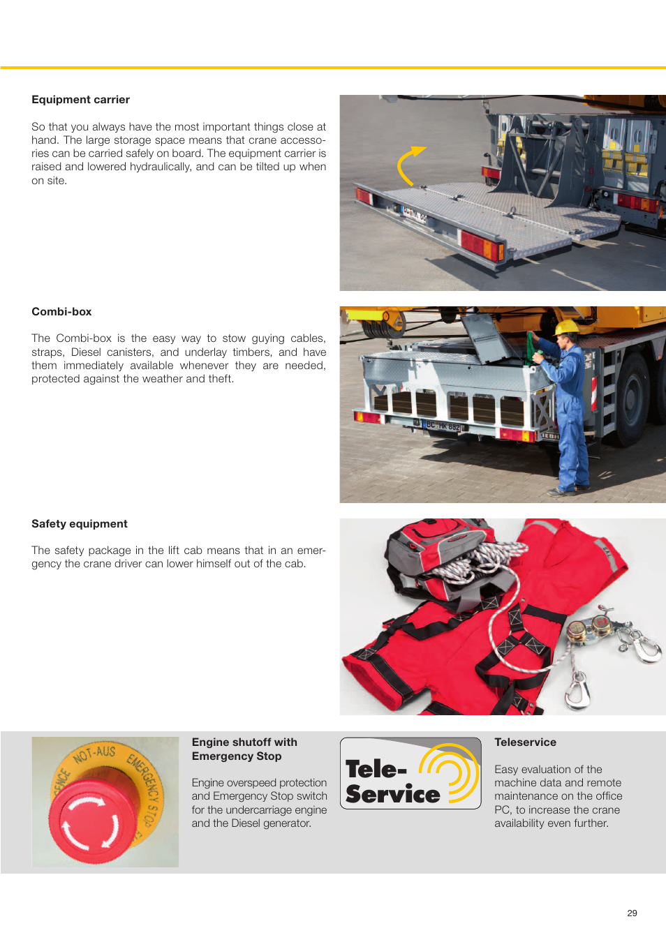Tele- service | Liebherr MK 88 User Manual | Page 29 / 36