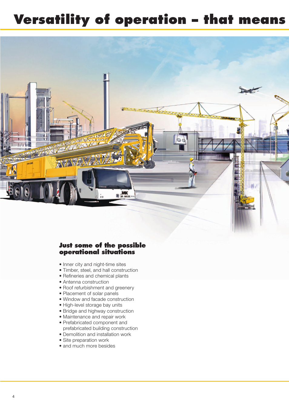 Versatility of operation – that means | Liebherr MK 88 User Manual | Page 4 / 36
