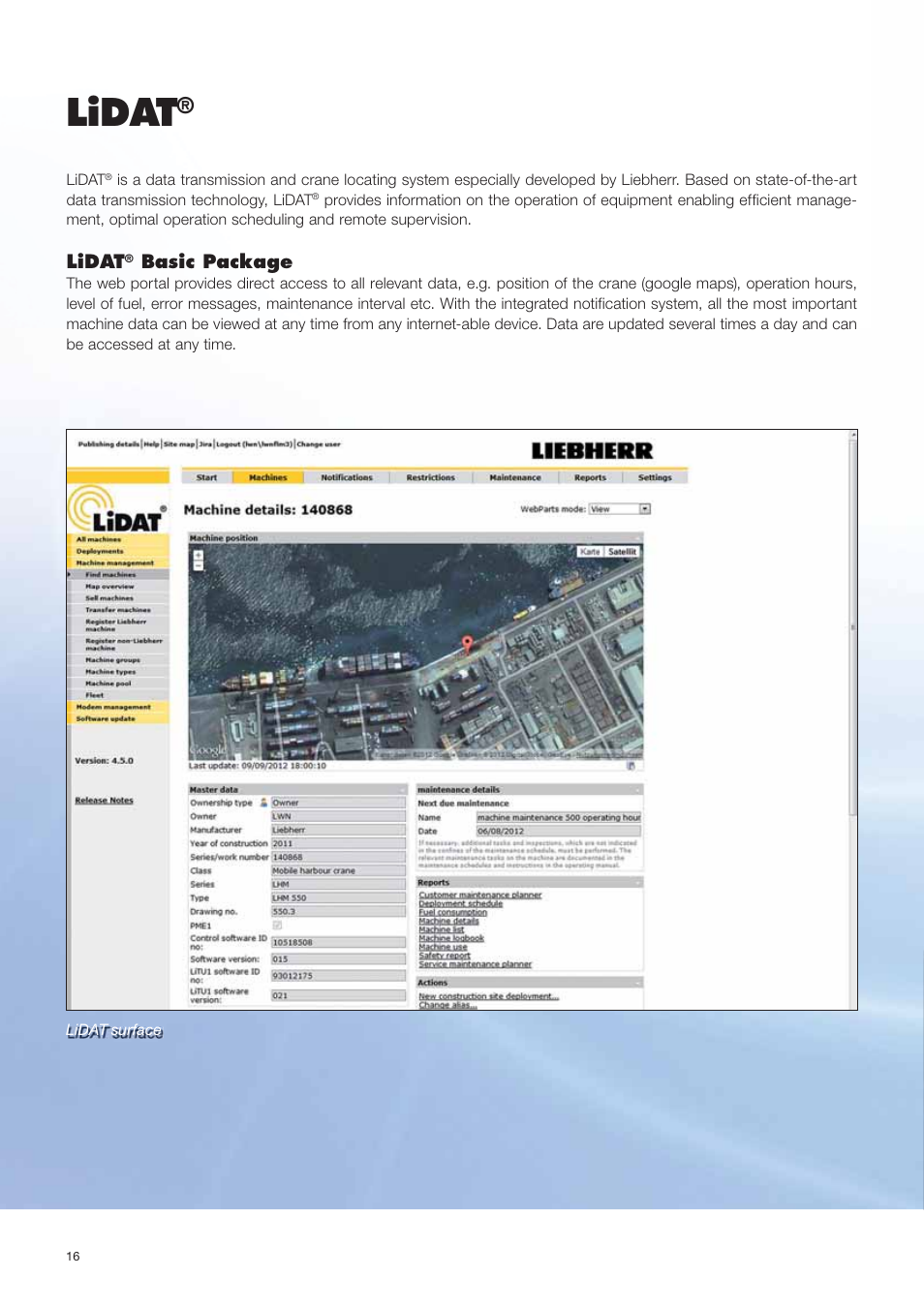 Lidat | Liebherr LHM 420 User Manual | Page 16 / 20