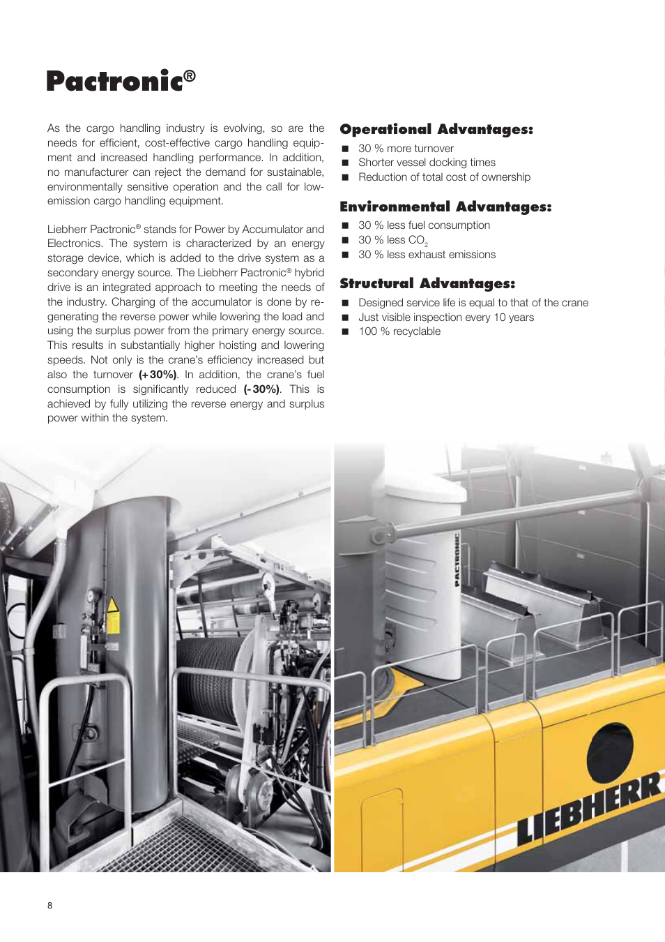 Pactronic | Liebherr LHM 420 User Manual | Page 8 / 20