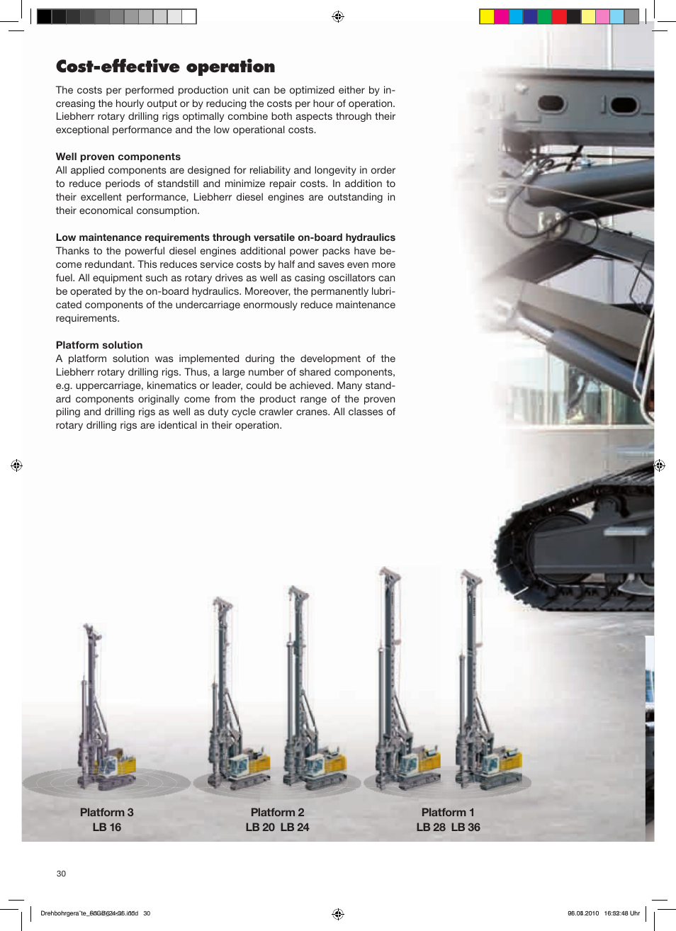 Cost-effective operation | Liebherr LB 16 User Manual | Page 30 / 36
